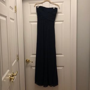 Monique Lhuillier Bridesmaid Dress Navy